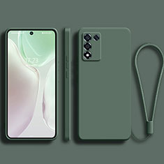 Custodia Silicone Ultra Sottile Morbida 360 Gradi Cover per Realme Q3s 5G Verde Notte