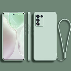 Custodia Silicone Ultra Sottile Morbida 360 Gradi Cover per Realme Q3s 5G Verde Pastello