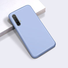 Custodia Silicone Ultra Sottile Morbida 360 Gradi Cover per Realme X50t 5G Cielo Blu