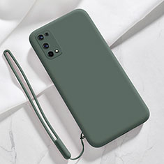 Custodia Silicone Ultra Sottile Morbida 360 Gradi Cover per Realme X7 Pro 5G Verde Notte