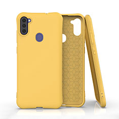 Custodia Silicone Ultra Sottile Morbida 360 Gradi Cover per Samsung Galaxy A11 Giallo