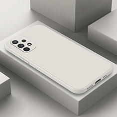 Custodia Silicone Ultra Sottile Morbida 360 Gradi Cover per Samsung Galaxy A13 4G Bianco