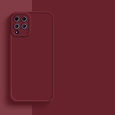 Custodia Silicone Ultra Sottile Morbida 360 Gradi Cover per Samsung Galaxy A22 4G Rosso Rosa