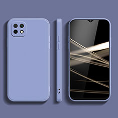 Custodia Silicone Ultra Sottile Morbida 360 Gradi Cover per Samsung Galaxy A22s 5G Grigio Lavanda