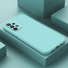 Custodia Silicone Ultra Sottile Morbida 360 Gradi Cover per Samsung Galaxy A23 4G Ciano