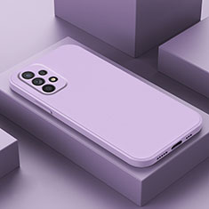 Custodia Silicone Ultra Sottile Morbida 360 Gradi Cover per Samsung Galaxy A23 4G Lavanda