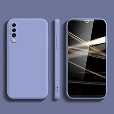 Custodia Silicone Ultra Sottile Morbida 360 Gradi Cover per Samsung Galaxy A50 Grigio Lavanda