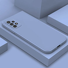 Custodia Silicone Ultra Sottile Morbida 360 Gradi Cover per Samsung Galaxy A52 4G Grigio Lavanda