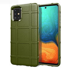 Custodia Silicone Ultra Sottile Morbida 360 Gradi Cover per Samsung Galaxy A71 4G A715 Verde