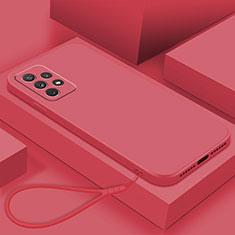 Custodia Silicone Ultra Sottile Morbida 360 Gradi Cover per Samsung Galaxy A72 4G Rosso