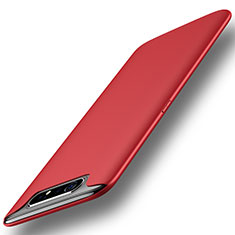 Custodia Silicone Ultra Sottile Morbida 360 Gradi Cover per Samsung Galaxy A80 Rosso