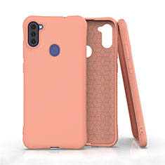 Custodia Silicone Ultra Sottile Morbida 360 Gradi Cover per Samsung Galaxy M11 Arancione