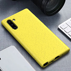 Custodia Silicone Ultra Sottile Morbida 360 Gradi Cover per Samsung Galaxy Note 10 5G Giallo