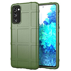 Custodia Silicone Ultra Sottile Morbida 360 Gradi Cover per Samsung Galaxy S20 FE 2022 5G Verde