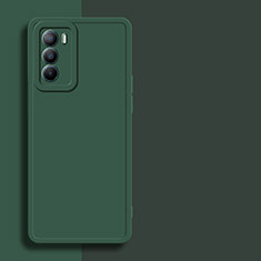 Custodia Silicone Ultra Sottile Morbida 360 Gradi Cover per Vivo iQOO 9 SE 5G Verde Notte