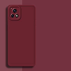 Custodia Silicone Ultra Sottile Morbida 360 Gradi Cover per Vivo iQOO U3x 5G Rosso Rosa