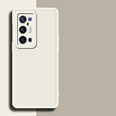 Custodia Silicone Ultra Sottile Morbida 360 Gradi Cover per Vivo X70 Pro+ Plus 5G Bianco