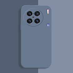 Custodia Silicone Ultra Sottile Morbida 360 Gradi Cover per Vivo X90 Pro+ Plus 5G Grigio Lavanda