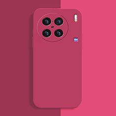 Custodia Silicone Ultra Sottile Morbida 360 Gradi Cover per Vivo X90 Pro+ Plus 5G Rosa Caldo