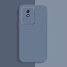 Custodia Silicone Ultra Sottile Morbida 360 Gradi Cover per Vivo Y02A Grigio Lavanda