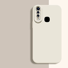 Custodia Silicone Ultra Sottile Morbida 360 Gradi Cover per Vivo Y15 Bianco