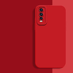 Custodia Silicone Ultra Sottile Morbida 360 Gradi Cover per Vivo Y50t Rosso