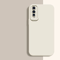 Custodia Silicone Ultra Sottile Morbida 360 Gradi Cover per Vivo Y70S 5G Bianco