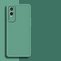 Custodia Silicone Ultra Sottile Morbida 360 Gradi Cover per Vivo Y74s 5G Verde