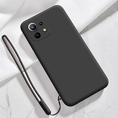 Custodia Silicone Ultra Sottile Morbida 360 Gradi Cover per Xiaomi Mi 11 5G Nero