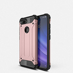 Custodia Silicone Ultra Sottile Morbida 360 Gradi Cover per Xiaomi Mi 8 Lite Oro Rosa