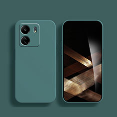 Custodia Silicone Ultra Sottile Morbida 360 Gradi Cover per Xiaomi Poco C65 Verde Notte