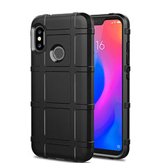 Custodia Silicone Ultra Sottile Morbida 360 Gradi Cover per Xiaomi Redmi 6 Pro Nero