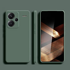 Custodia Silicone Ultra Sottile Morbida 360 Gradi Cover per Xiaomi Redmi Note 13 Pro+ Plus 5G Verde Notte