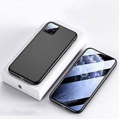 Custodia Silicone Ultra Sottile Morbida 360 Gradi Cover S01 per Apple iPhone 11 Pro Max Nero