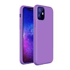 Custodia Silicone Ultra Sottile Morbida 360 Gradi Cover S01 per Apple iPhone 11 Viola