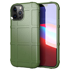 Custodia Silicone Ultra Sottile Morbida 360 Gradi Cover S01 per Apple iPhone 12 Pro Verde