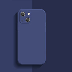 Custodia Silicone Ultra Sottile Morbida 360 Gradi Cover S01 per Apple iPhone 13 Mini Blu