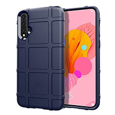 Custodia Silicone Ultra Sottile Morbida 360 Gradi Cover S01 per Huawei Nova 5 Blu