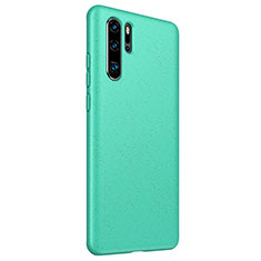 Custodia Silicone Ultra Sottile Morbida 360 Gradi Cover S01 per Huawei P30 Pro Ciano