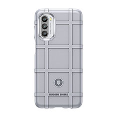 Custodia Silicone Ultra Sottile Morbida 360 Gradi Cover S01 per Motorola Moto Edge (2022) 5G Grigio