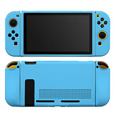 Custodia Silicone Ultra Sottile Morbida 360 Gradi Cover S01 per Nintendo Switch Cielo Blu