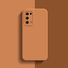 Custodia Silicone Ultra Sottile Morbida 360 Gradi Cover S01 per OnePlus Nord N200 5G Arancione