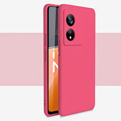 Custodia Silicone Ultra Sottile Morbida 360 Gradi Cover S01 per Oppo A1 Pro 5G Rosso