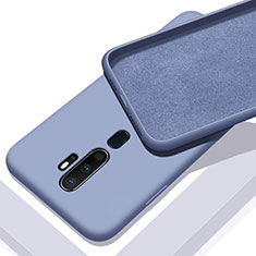 Custodia Silicone Ultra Sottile Morbida 360 Gradi Cover S01 per Oppo A11 Grigio