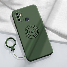 Custodia Silicone Ultra Sottile Morbida 360 Gradi Cover S01 per Oppo A11s Verde Notte