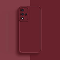 Custodia Silicone Ultra Sottile Morbida 360 Gradi Cover S01 per Oppo A93s 5G Rosso