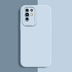 Custodia Silicone Ultra Sottile Morbida 360 Gradi Cover S01 per Oppo A94 5G Azzurro