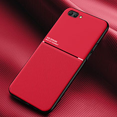 Custodia Silicone Ultra Sottile Morbida 360 Gradi Cover S01 per Oppo AX5 Rosso