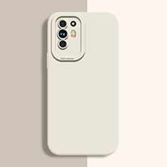 Custodia Silicone Ultra Sottile Morbida 360 Gradi Cover S01 per Oppo F19 Pro+ Plus 5G Bianco