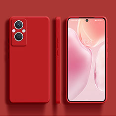 Custodia Silicone Ultra Sottile Morbida 360 Gradi Cover S01 per Oppo F21 Pro 5G Rosso